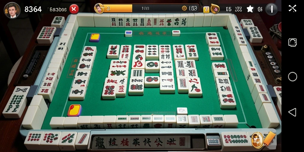 Screenshot gameplay Mahjong 8364 yang menarik dan penuh warna.