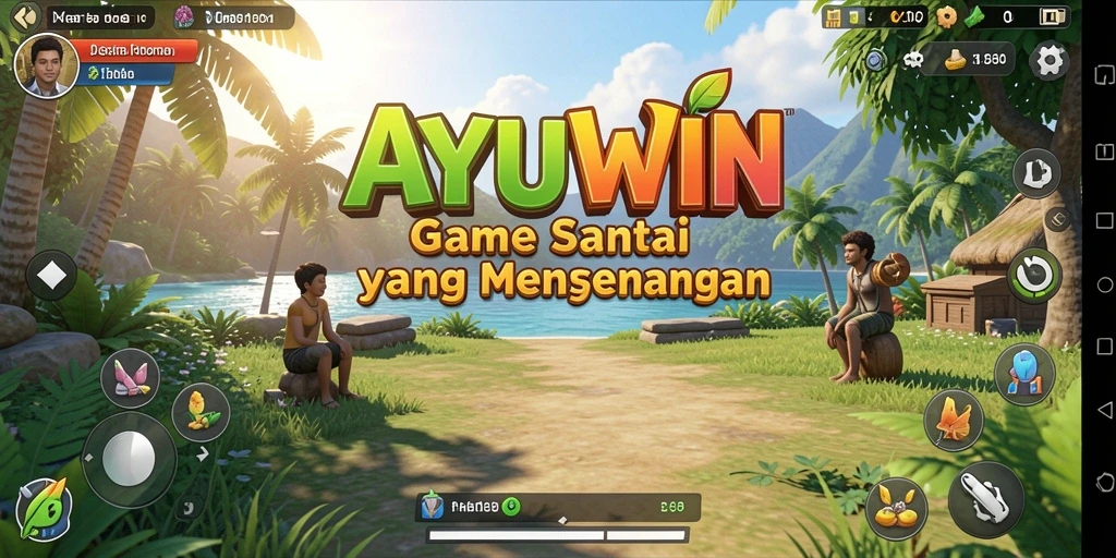 Tampilan gameplay AYUWIN yang menyenangkan dan penuh warna.