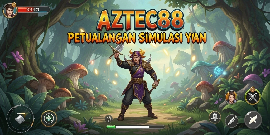 Screenshot gameplay AZTEC88 yang menampilkan petualangan simulasi mendalam.