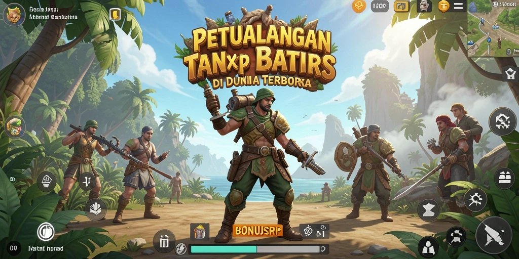 Tangkapan layar dari gameplay BONUSRP yang menampilkan petualangan seru dalam dunia terbuka.