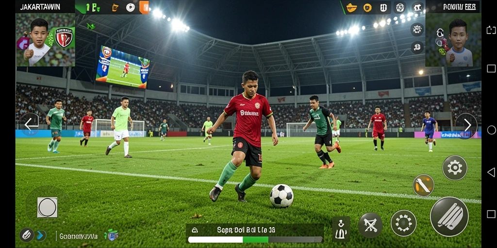 Gameplay mendebarkan dalam JAKARTAWIN dengan grafis yang realistis.