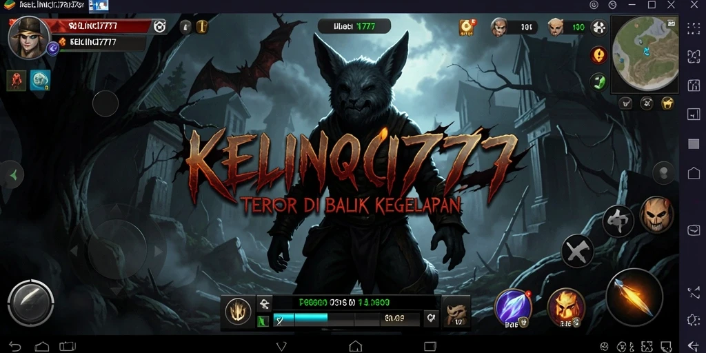 Tampilan gameplay menyeramkan KELINCI777 dengan suasana yang menegangkan.