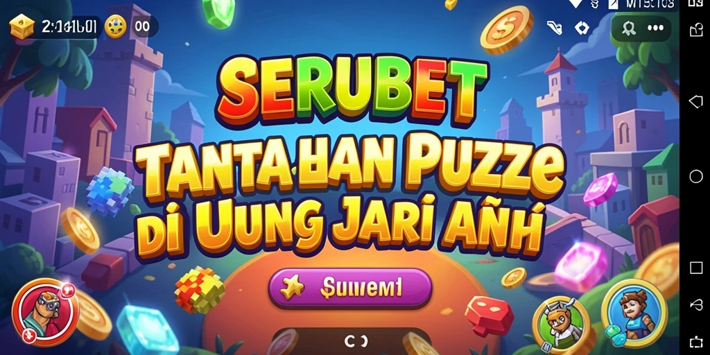 Tampilan gameplay SERUBET yang menantang dan menarik.