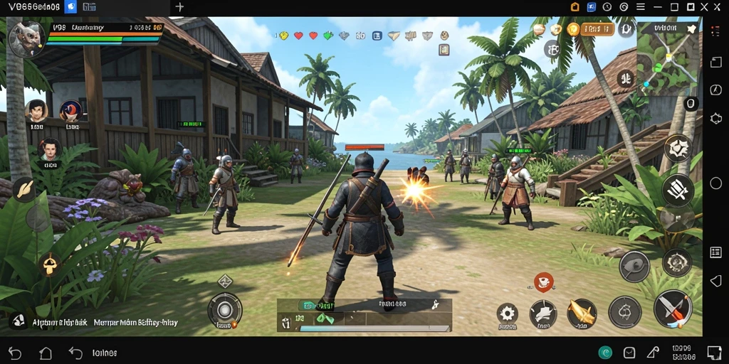 Screenshot V98 menampilkan antarmuka pengguna yang sederhana dan mudah digunakan.